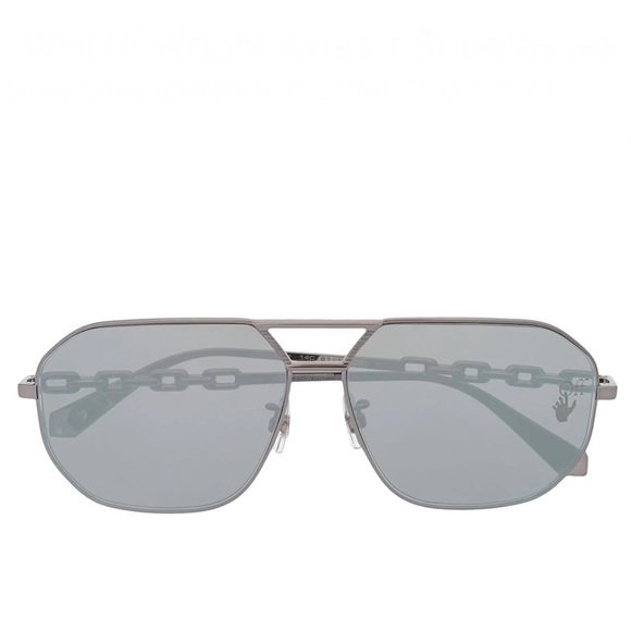 Off-White Wright Aviator Sunglasses - Picture 7 of 9